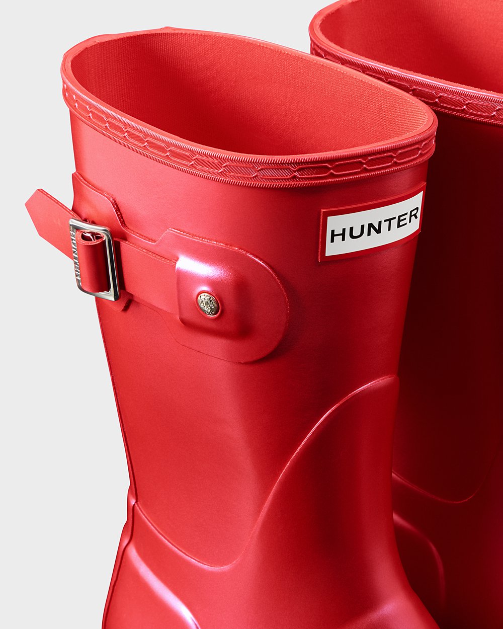 Hunter Mujer Original Nebula - Botas de Lluvia Rojas - 321-LCXEHM